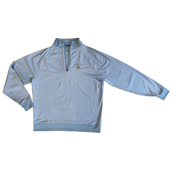 FootJoy FJ Mens Sz Large* Pullover Blue Golf Athletic Performance Stretch Shirt - Picture 3 of 12